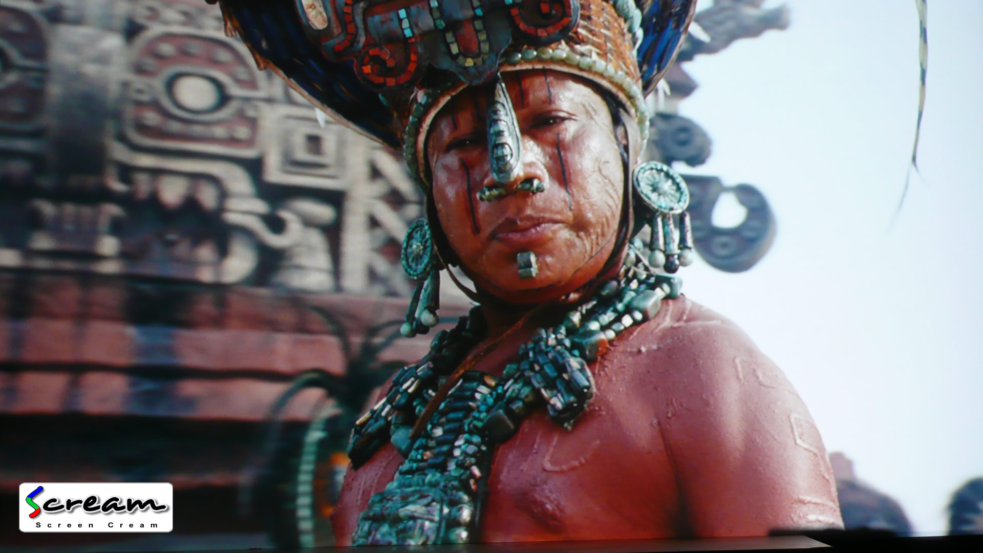 Actual projected image of Apocalypto